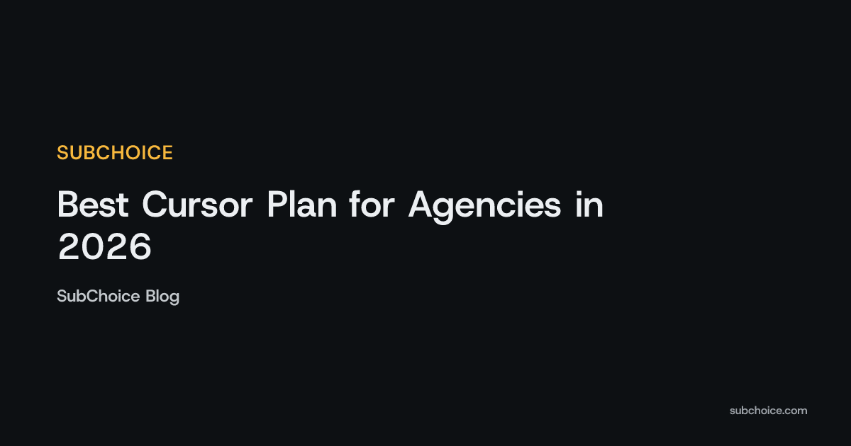 Cover image for Best Cursor Plan for Agencies in 2026